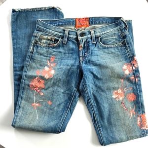 Guess Premium Embroidered Denim Jeans